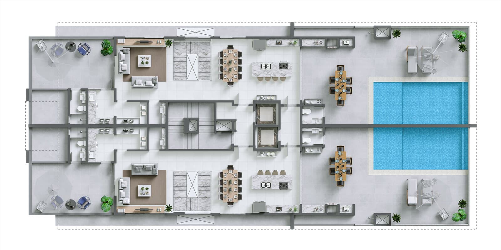 Planta 3 de Bay House Residence