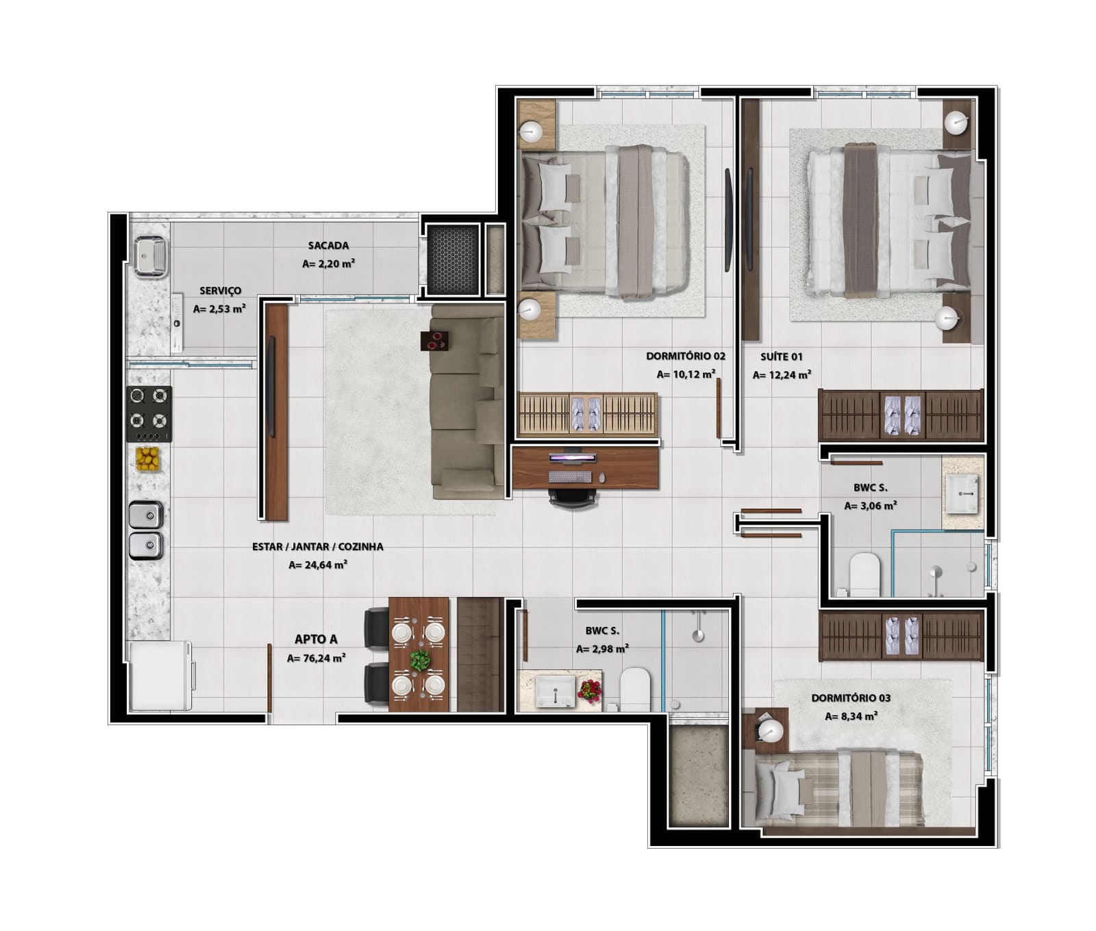 Planta 1 de North Brava