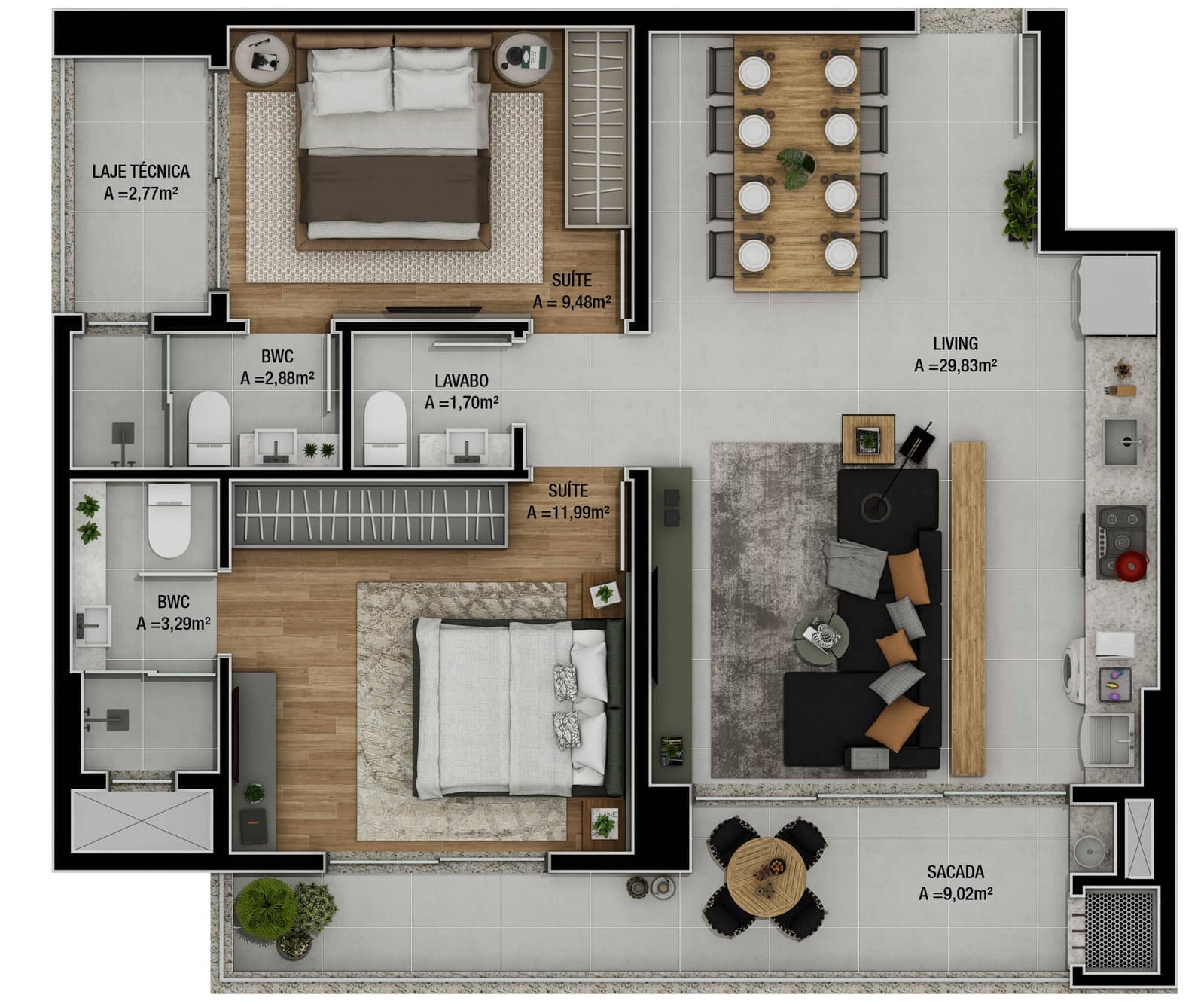 Planta 2 de Brava Garden