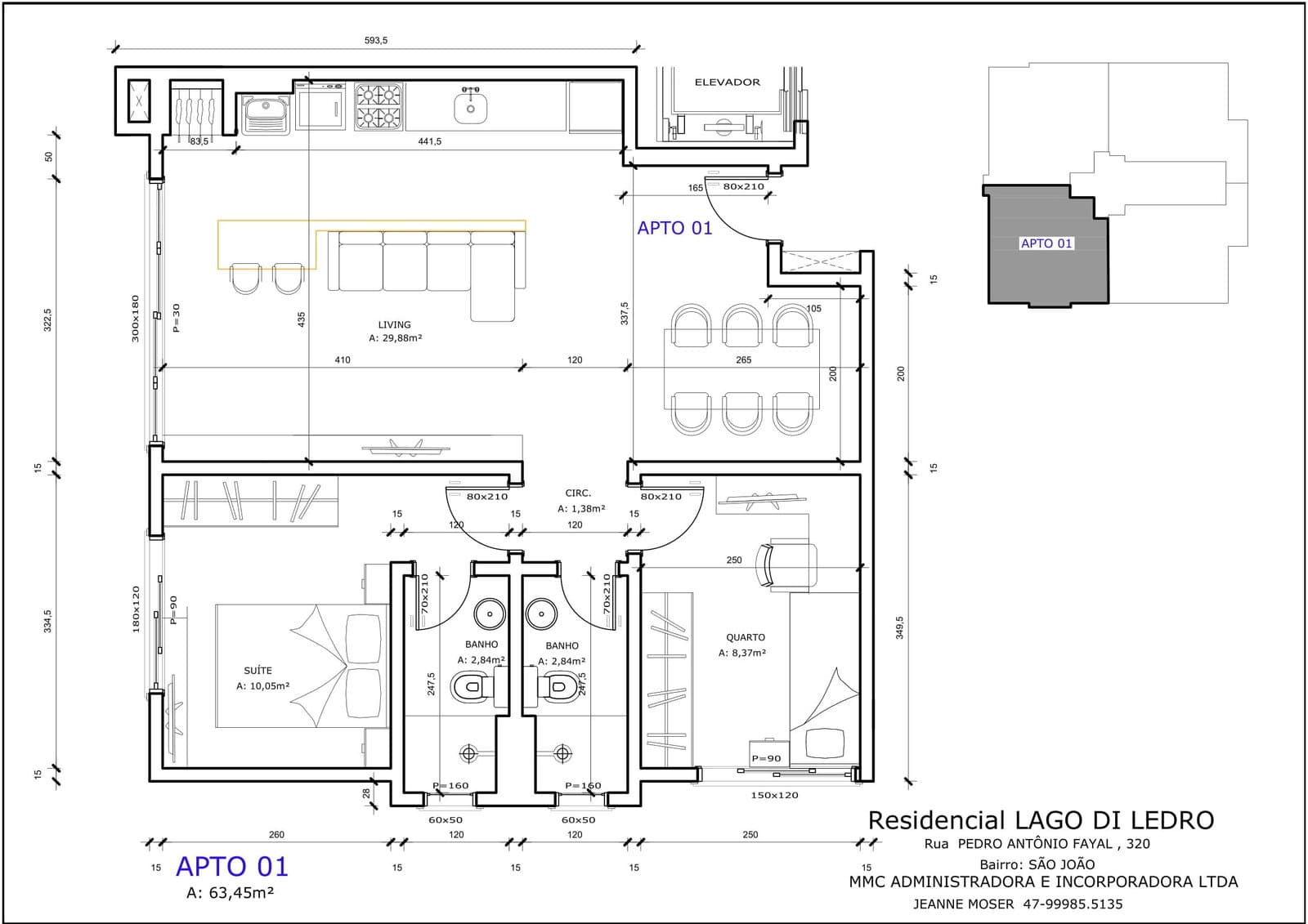 Planta 3 de Residencial Lago di Ledro