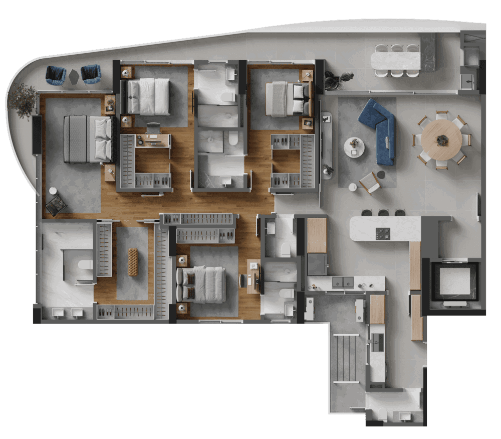 Planta 3 de Lotisa Skyline
