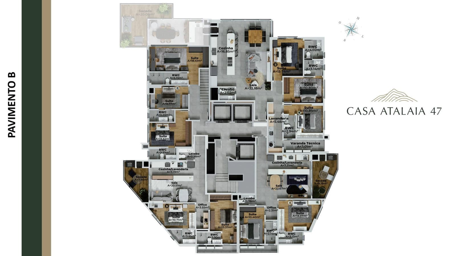 Planta 10 de Casa Atalaia 47