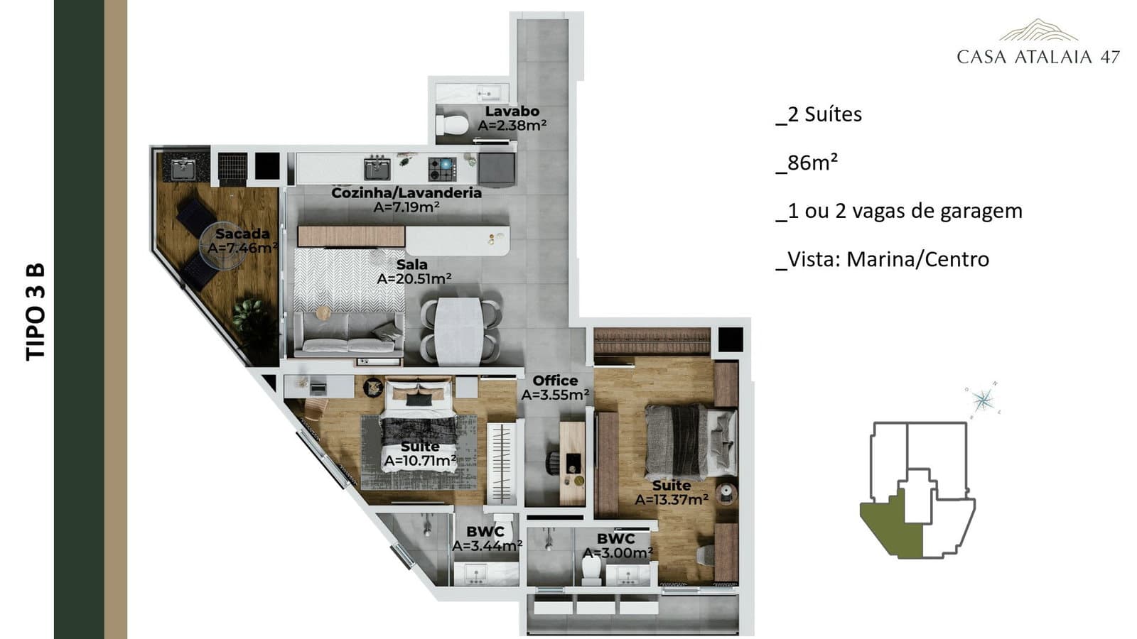 Planta 6 de Casa Atalaia 47