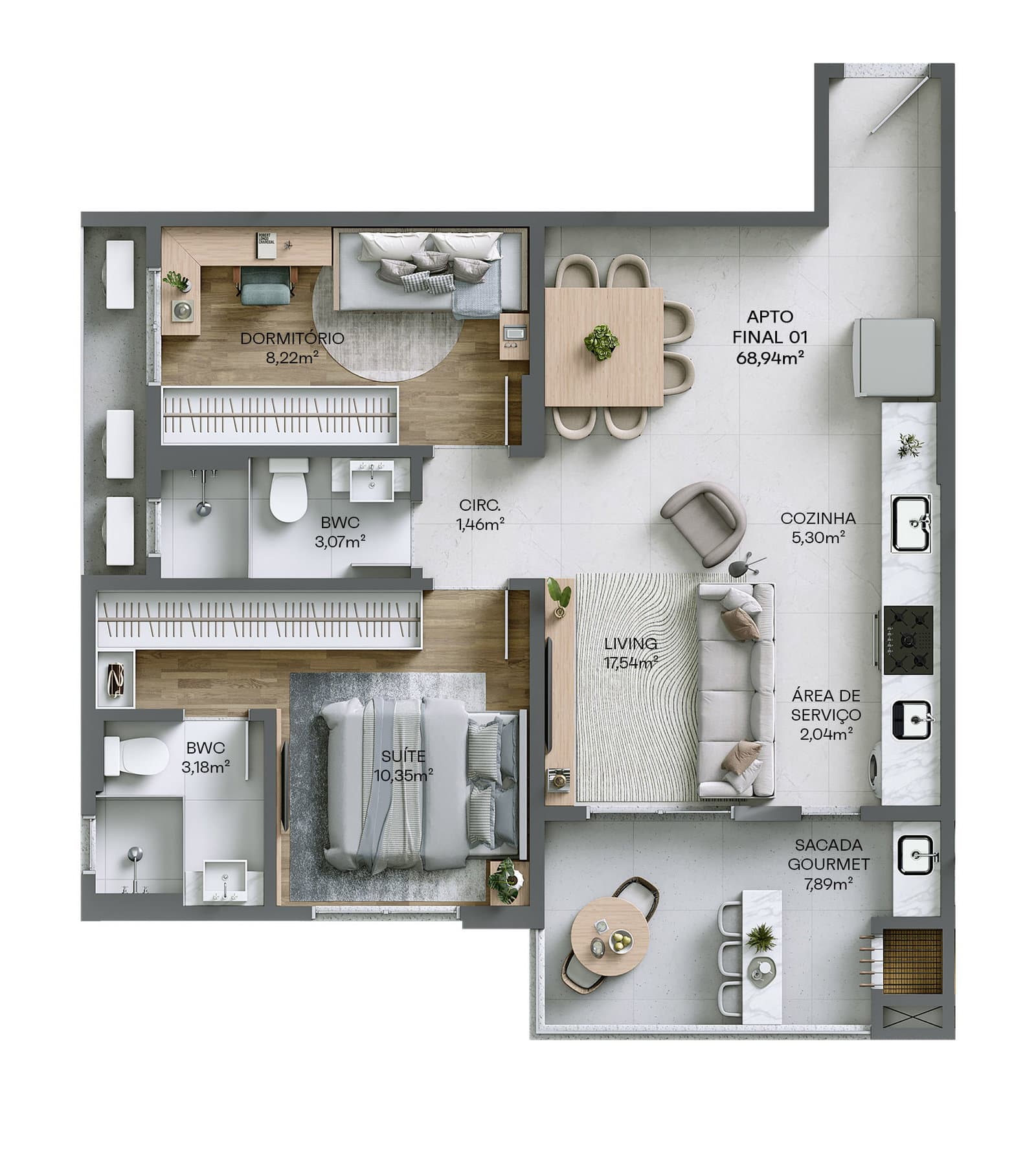 Planta 3 de Residencial Living 360