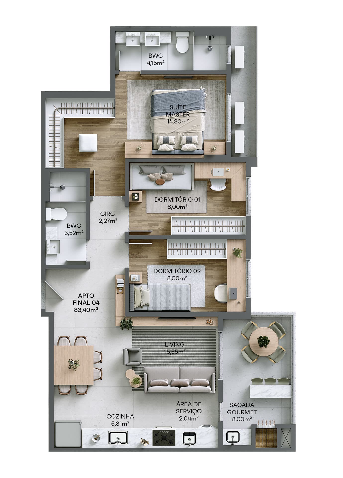 Planta 6 de Residencial Living 360