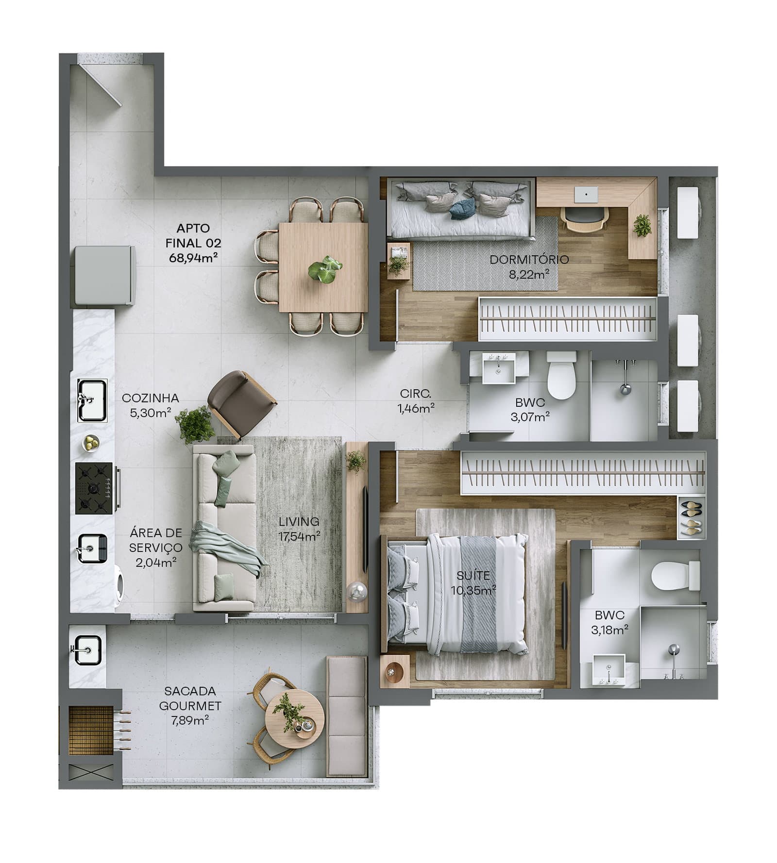 Planta 4 de Residencial Living 360
