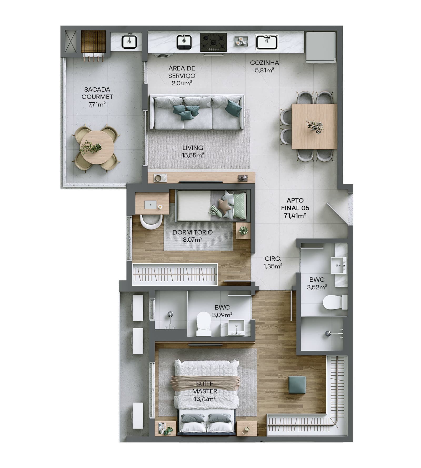 Planta 7 de Residencial Living 360