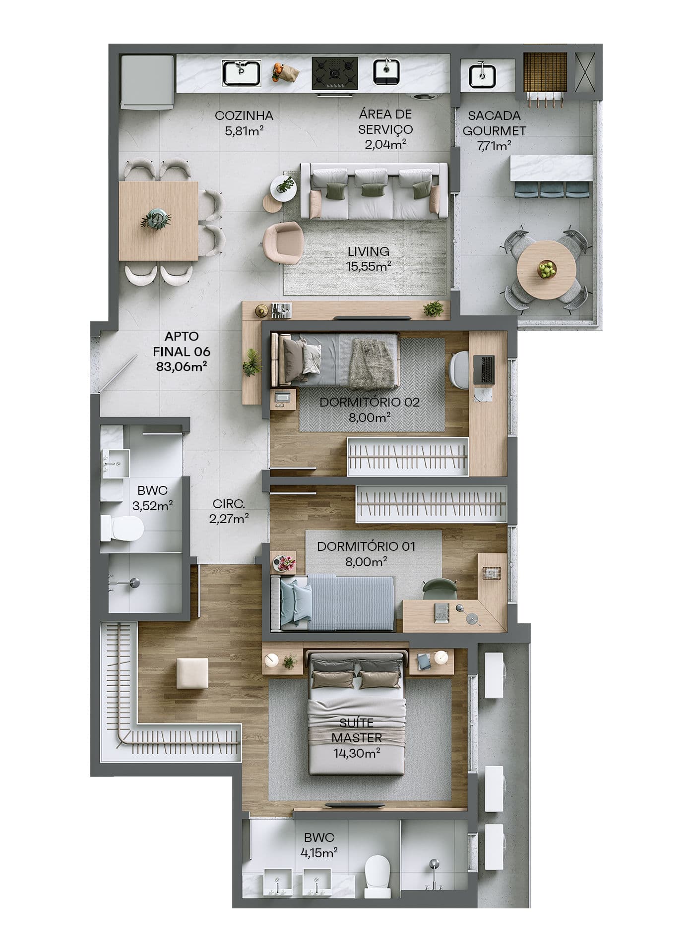 Planta 8 de Residencial Living 360