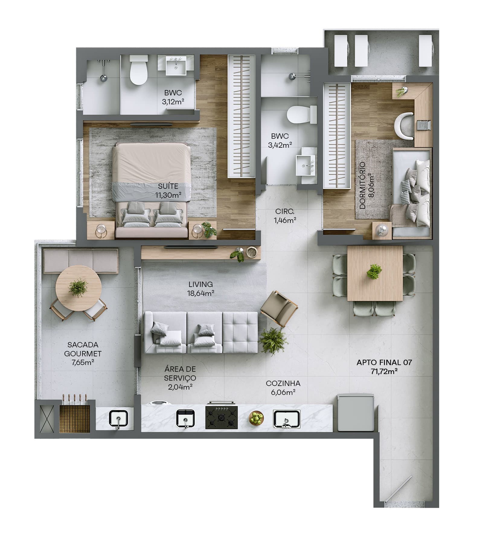 Planta 9 de Residencial Living 360