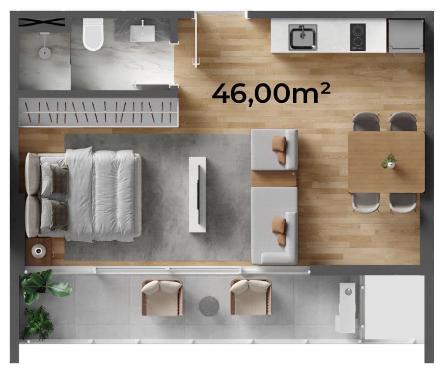 Planta 6 de Lotisa Downtown