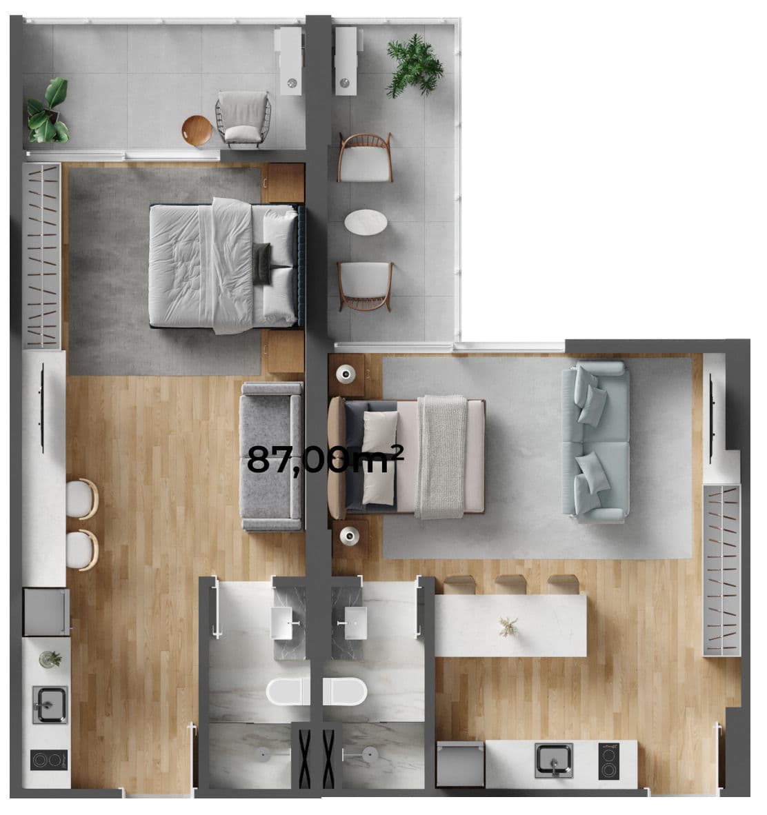 Planta 10 de Lotisa Downtown