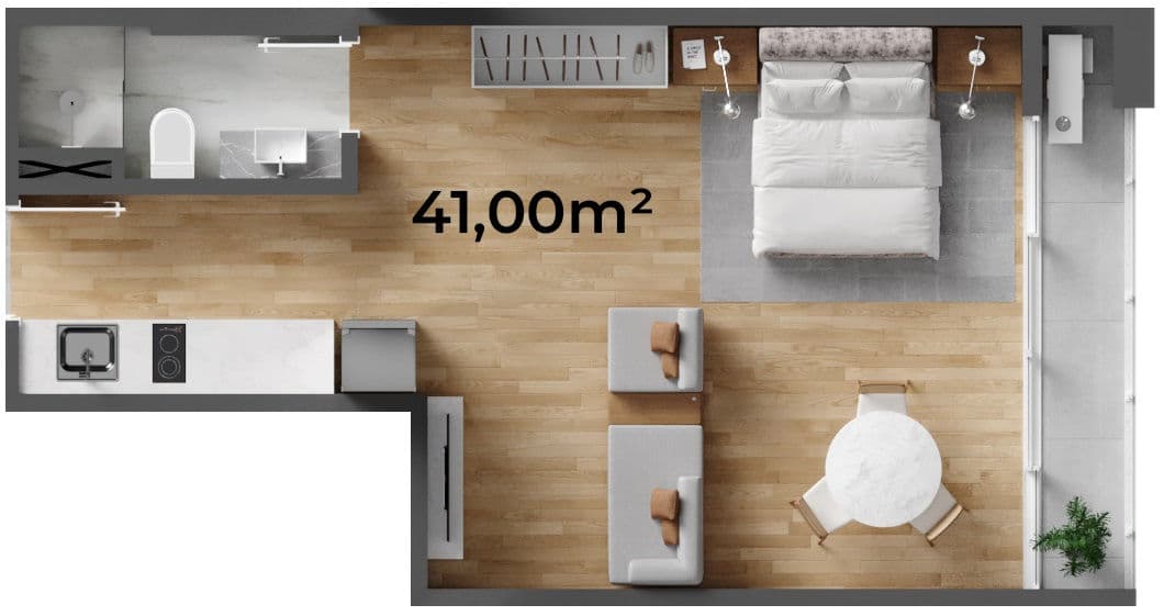 Planta 12 de Lotisa Downtown