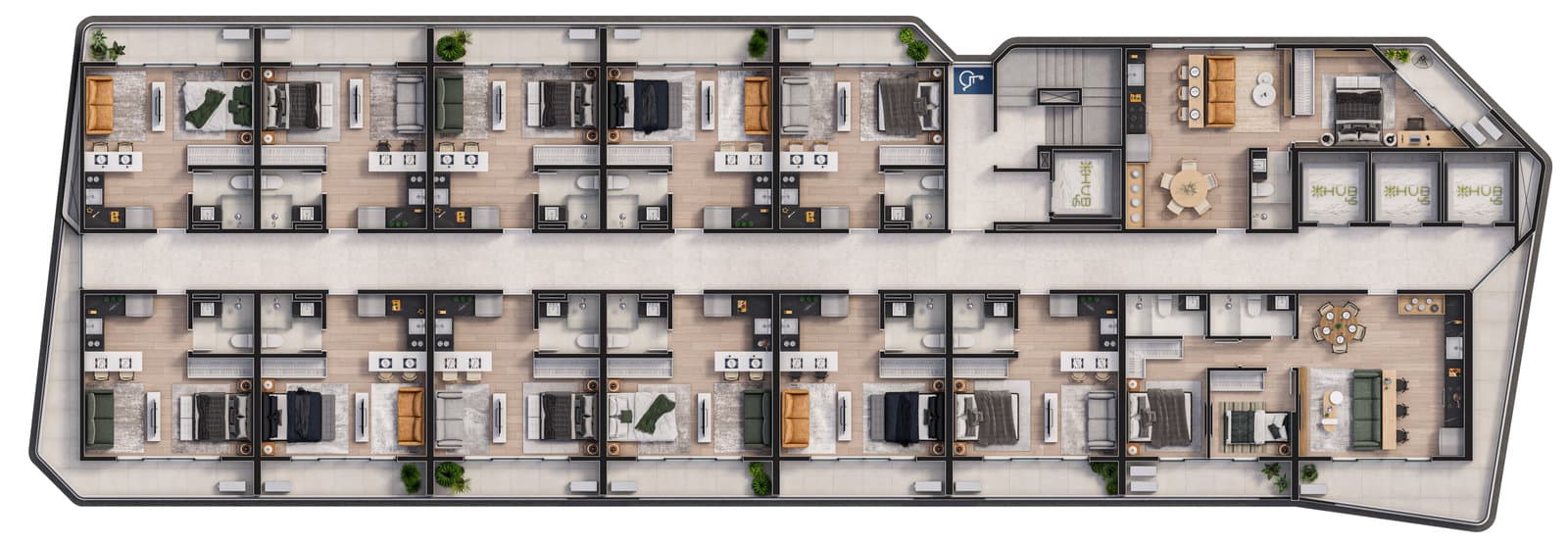 Planta 3 de HUB 45