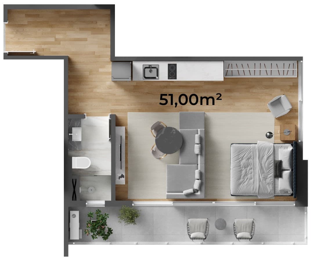 Planta 8 de Lotisa Downtown