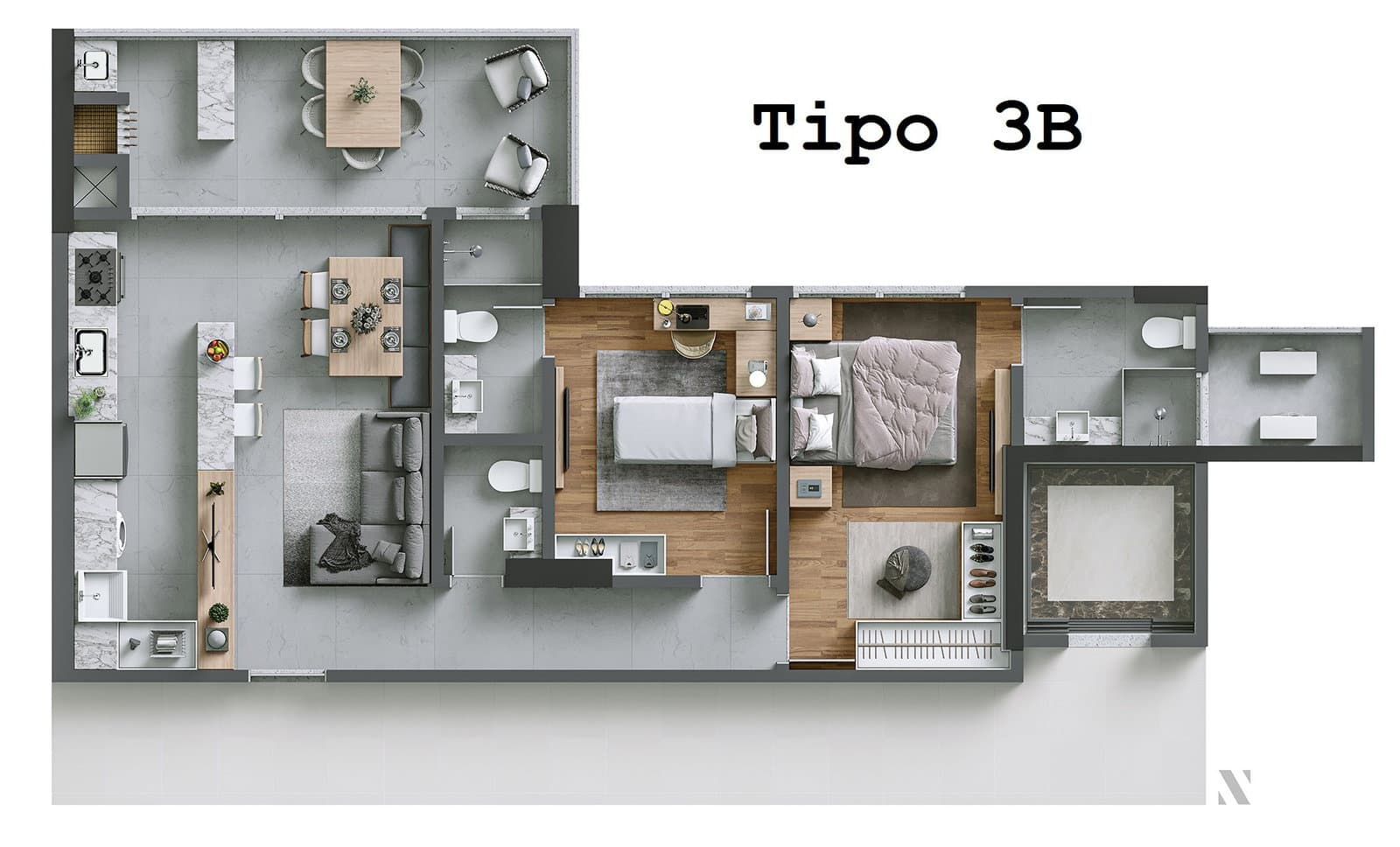 Planta 8 de Lotisa Torres da Brava - Sirena