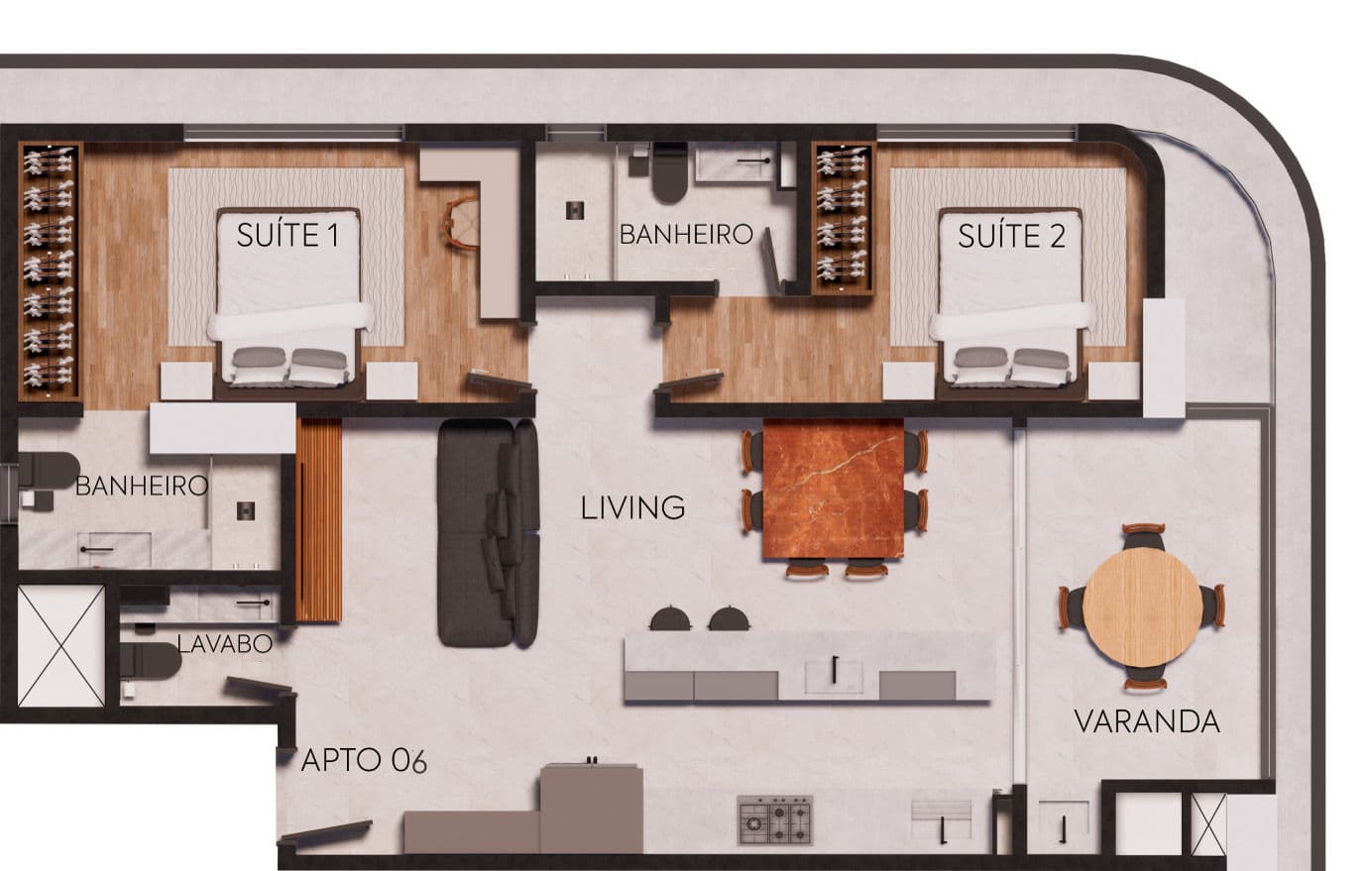Planta 1 de Brava Green Home Club