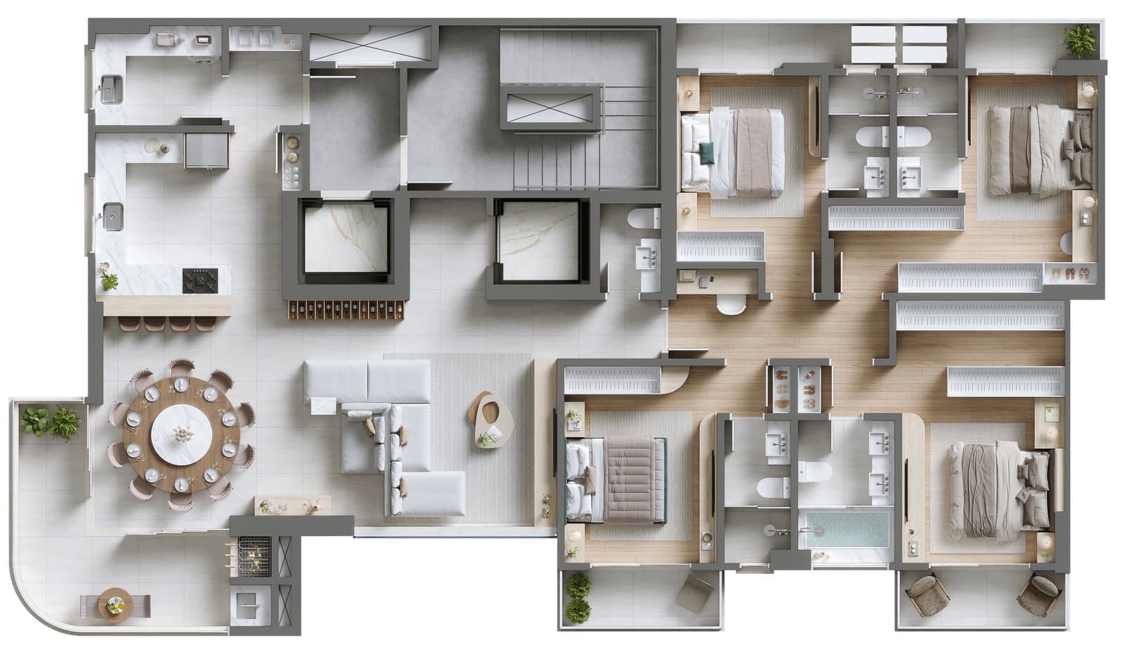 Planta 3 de Albamares Home Club