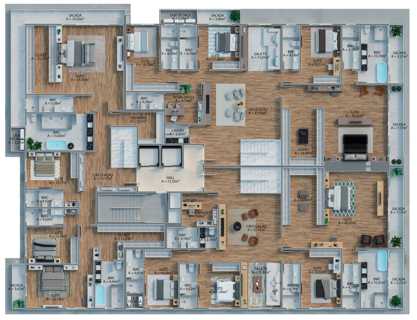 Planta 1 de Tirreno Residenziale