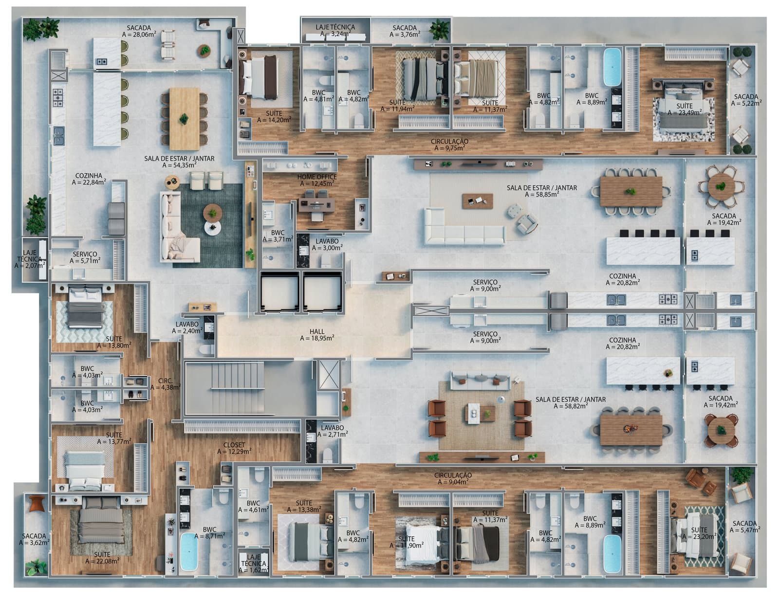 Planta 3 de Tirreno Residenziale