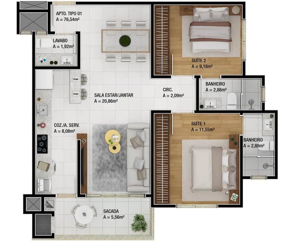 Planta 2 de Vancouver Residence