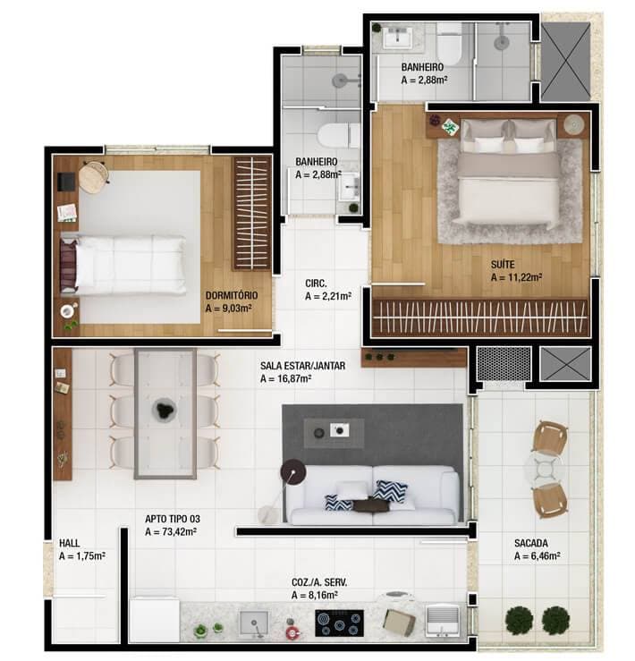 Planta 4 de Vancouver Residence