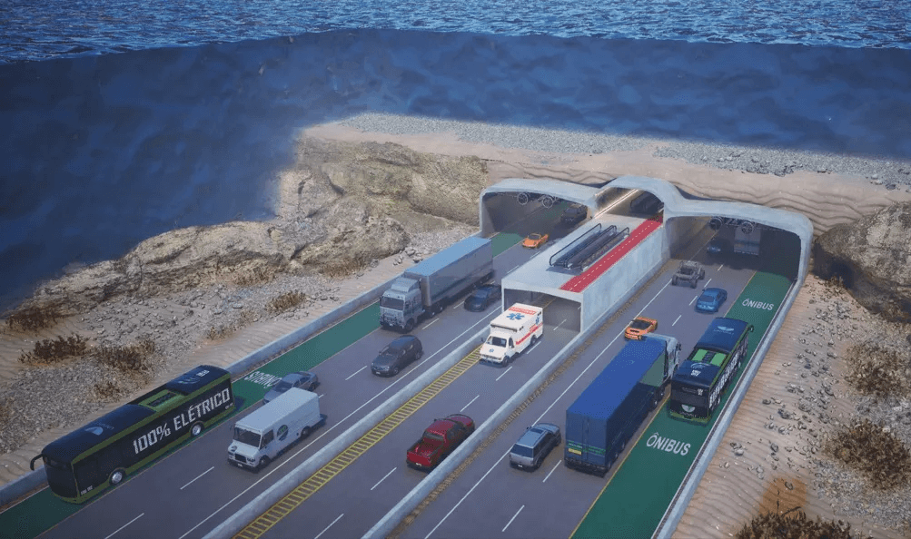 Primeiras imagens do túnel imerso que ligará Itajaí e Navegantes, revolucionando o acesso regional.