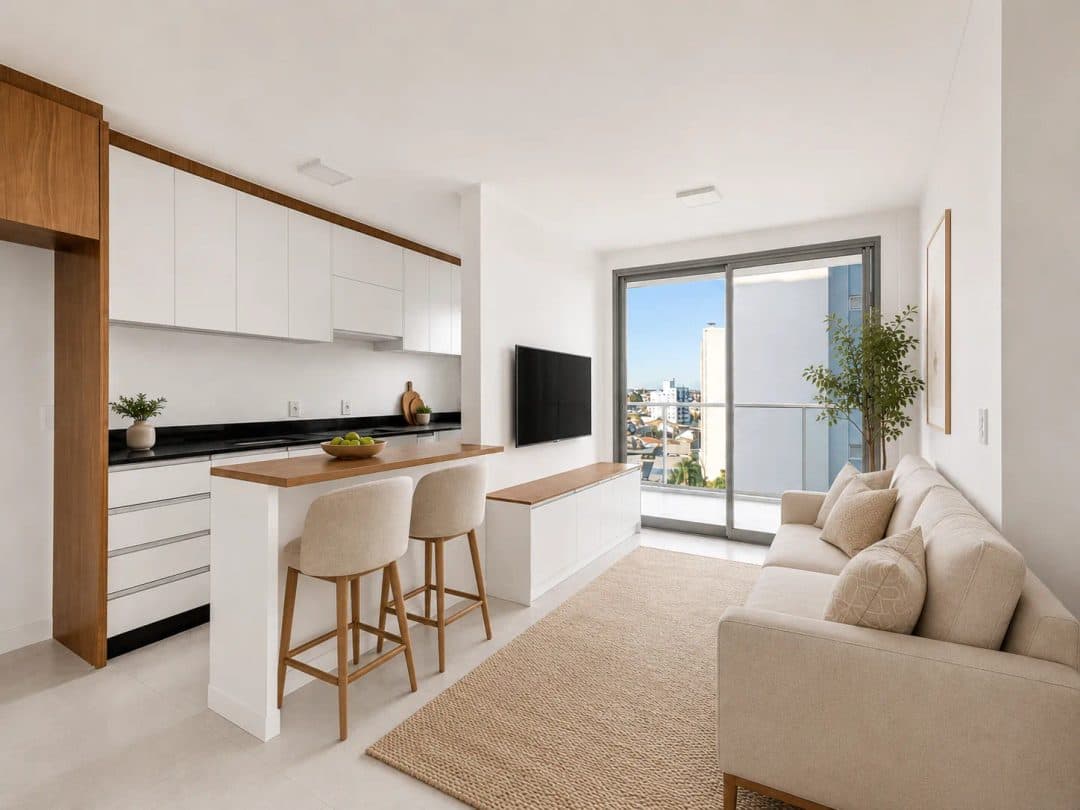 Foto 1 de Apartamento com 1 suíte + 1 dormitório à venda, São Vicente, Itajaí, SC